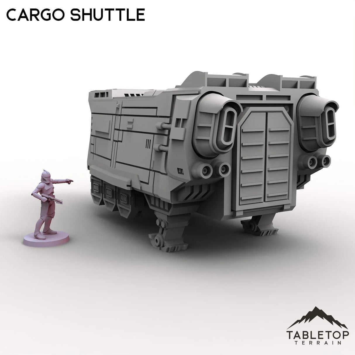 Tabletop Terrain Vehicle Cargo Shuttle - To'ka Station