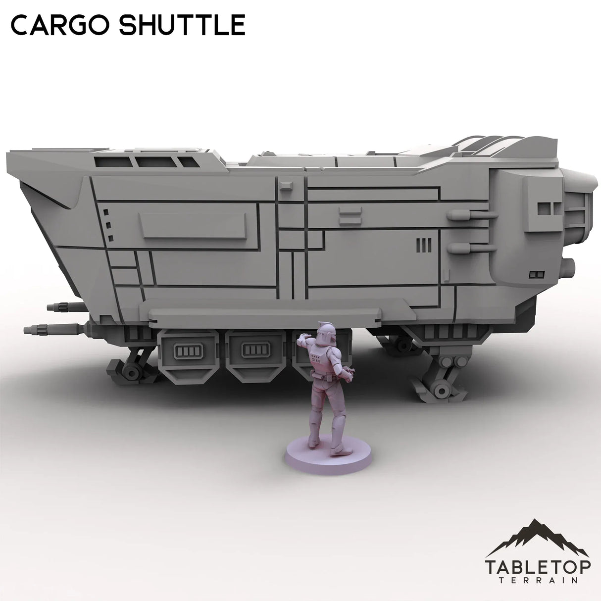 Tabletop Terrain Vehicle Cargo Shuttle - To'ka Station