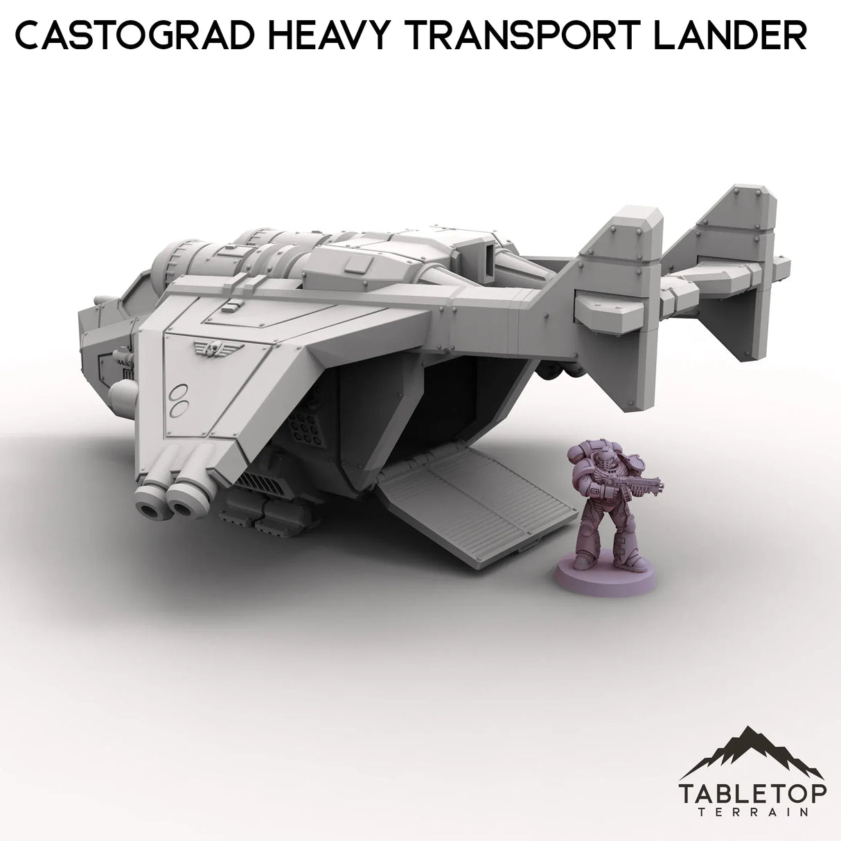 Tabletop Terrain Vehicle Castograd Heavy Transport Lander