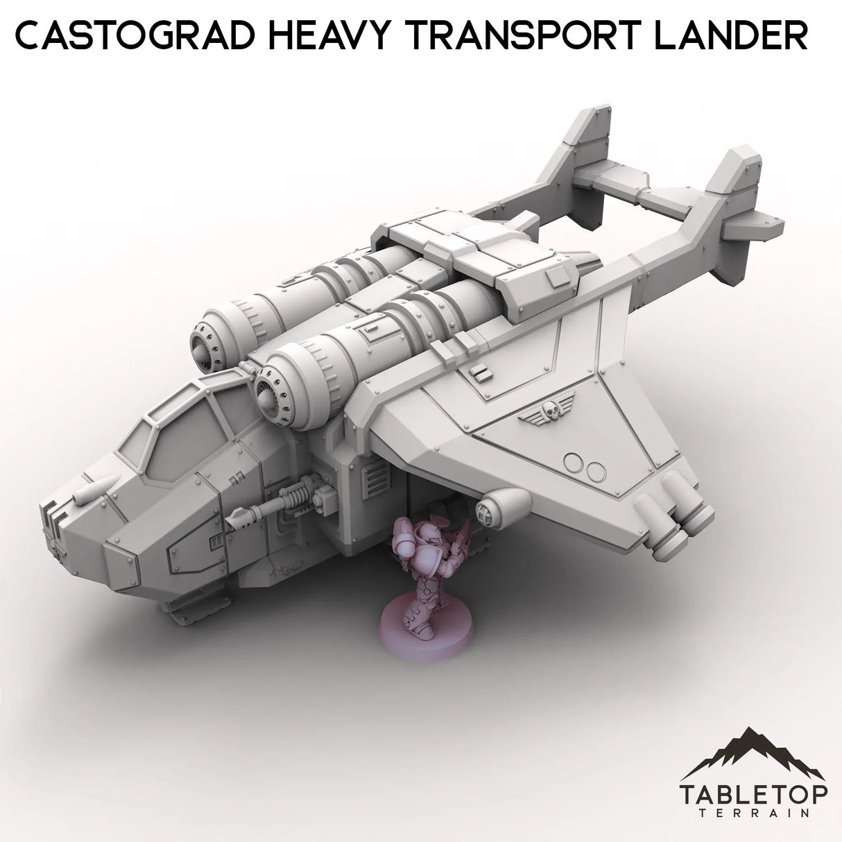 Tabletop Terrain Vehicle Castograd Heavy Transport Lander
