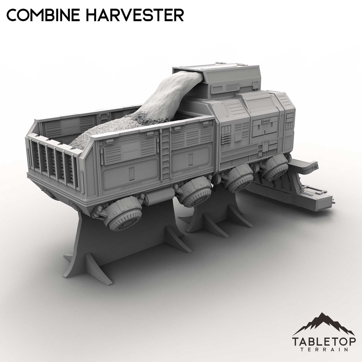 Tabletop Terrain Vehicle Combine Harvester