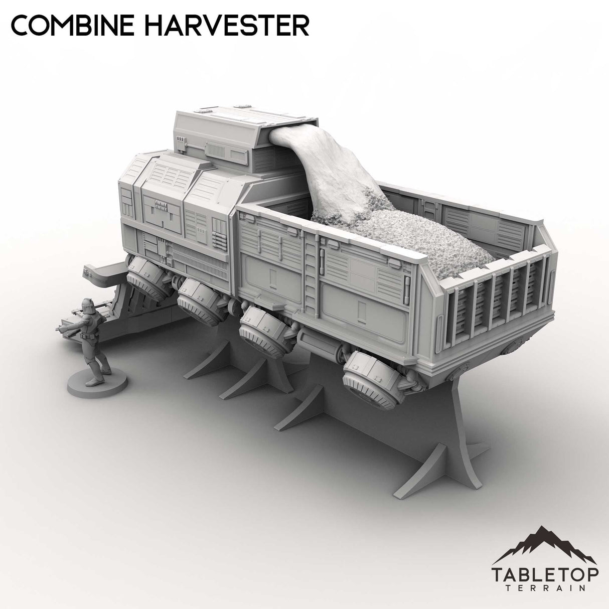 Tabletop Terrain Vehicle Combine Harvester