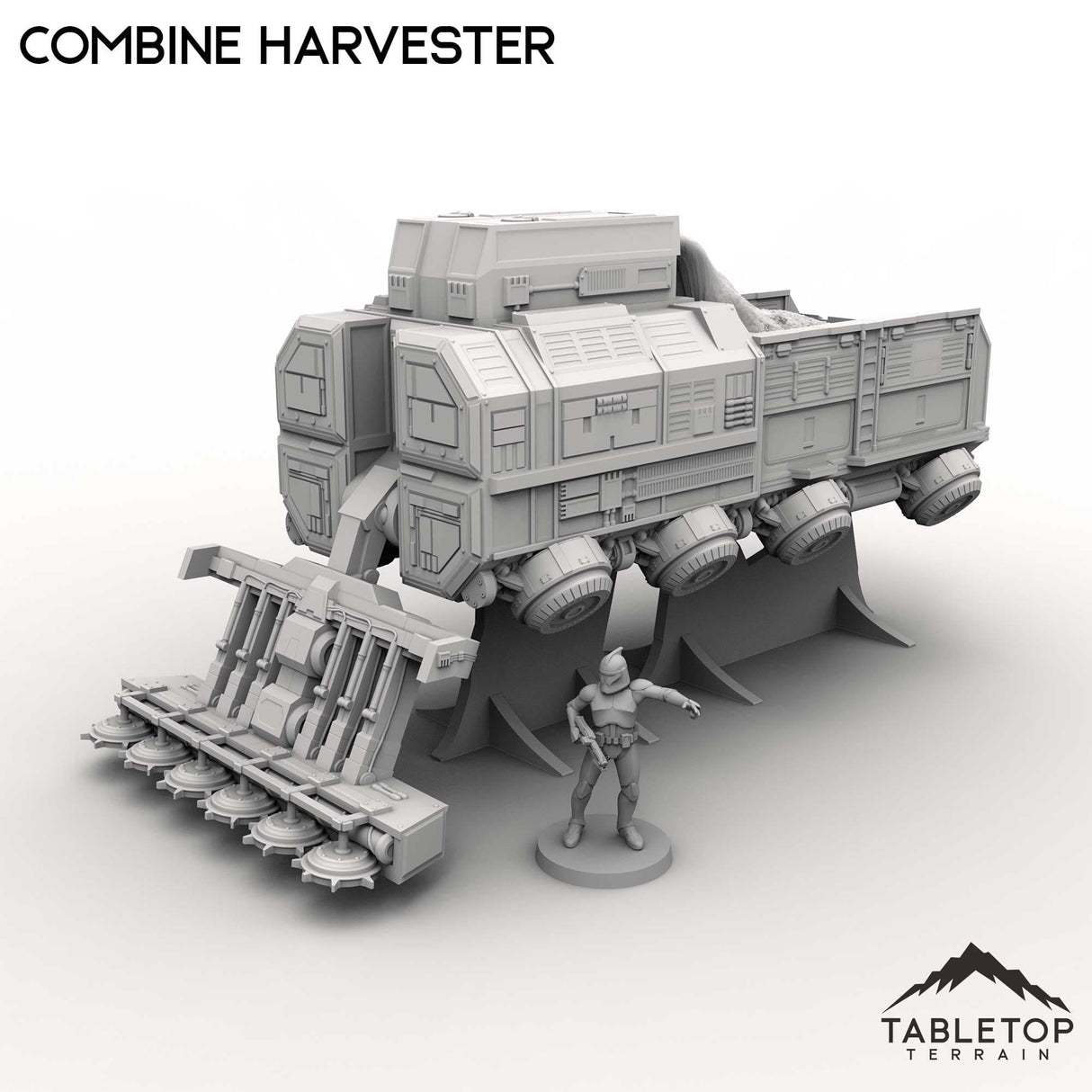Tabletop Terrain Vehicle Combine Harvester