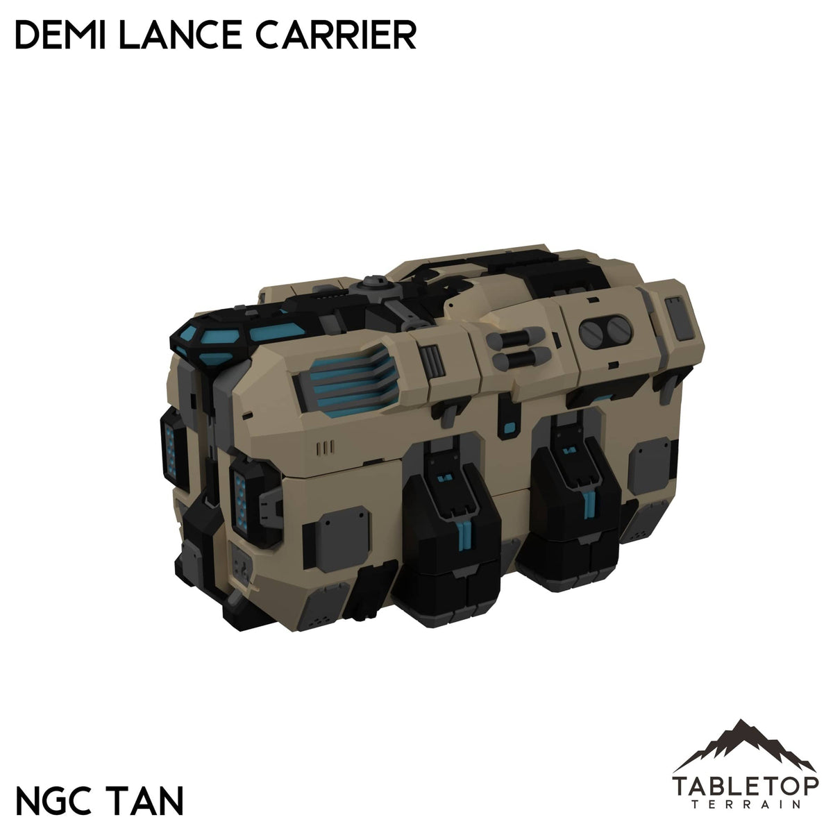 Tabletop Terrain Vehicle Demi Lance Carrier / NextGen Color- Tan Lance Carriers