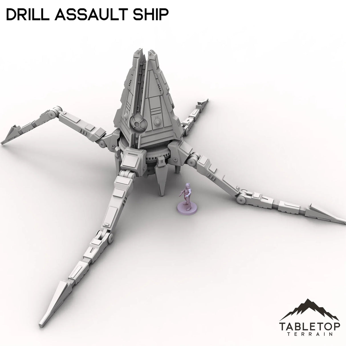 Tabletop Terrain Vehicle Drill Assault Ship - To'ka Station