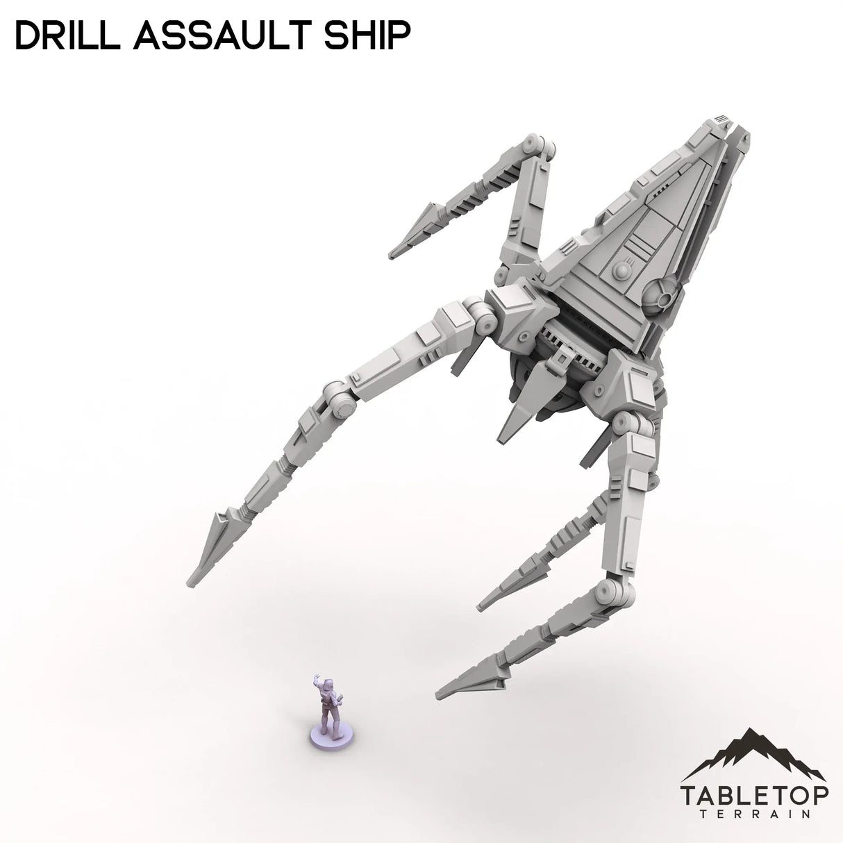 Tabletop Terrain Vehicle Drill Assault Ship - To'ka Station