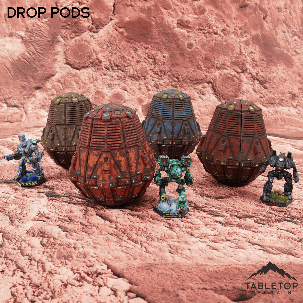 Tabletop Terrain Vehicle Drop Pods