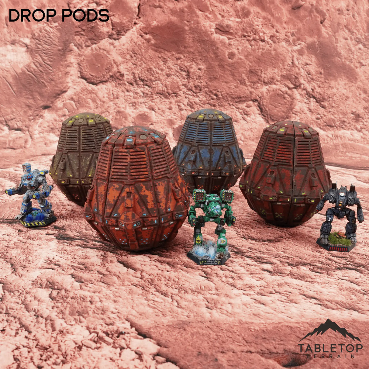 Tabletop Terrain Vehicle Drop Pods