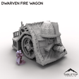 Tabletop Terrain Vehicle Dwarven Fire Wagon