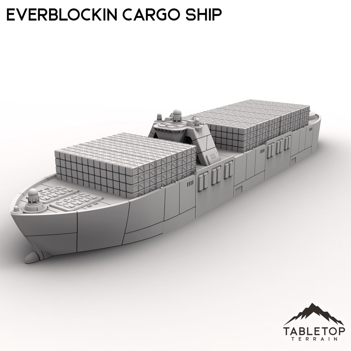 Tabletop Terrain Vehicle Everblockin Cargo Ship