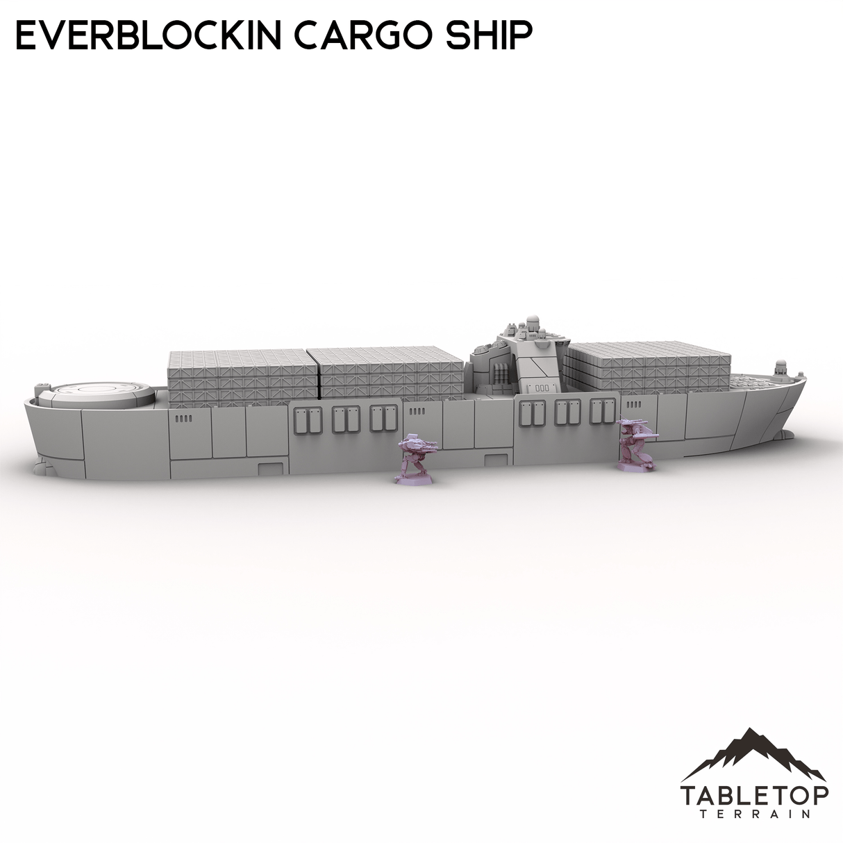 Tabletop Terrain Vehicle Everblockin Cargo Ship