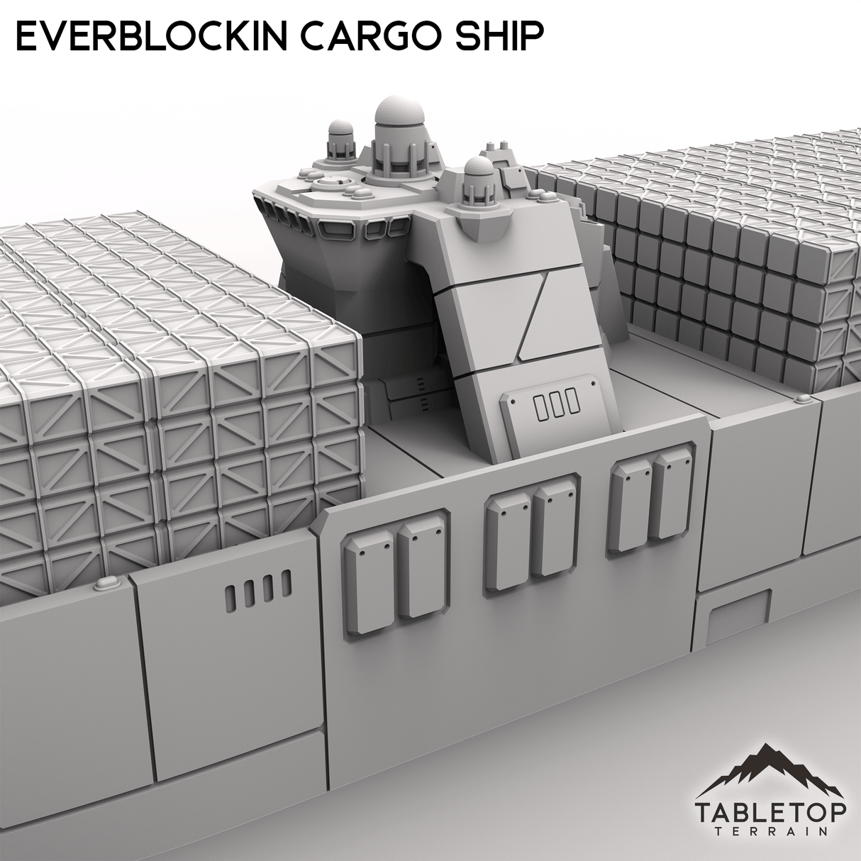 Tabletop Terrain Vehicle Everblockin Cargo Ship