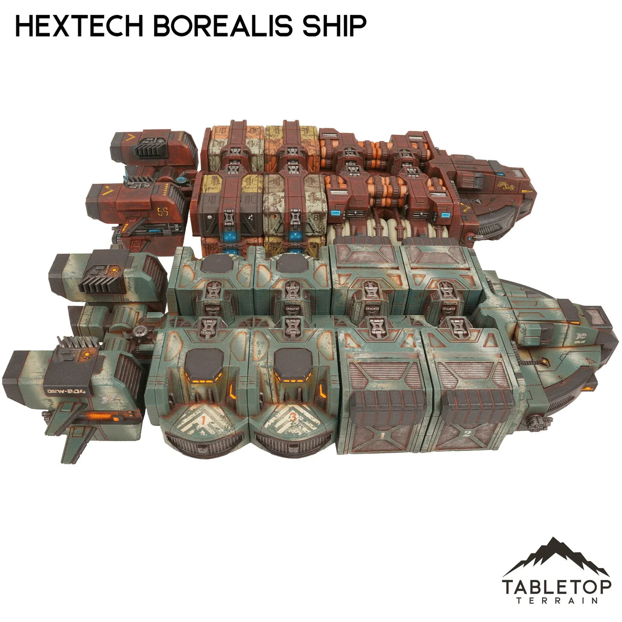 Tabletop Terrain Vehicle HEXTECH Borealis Ship- 6mm