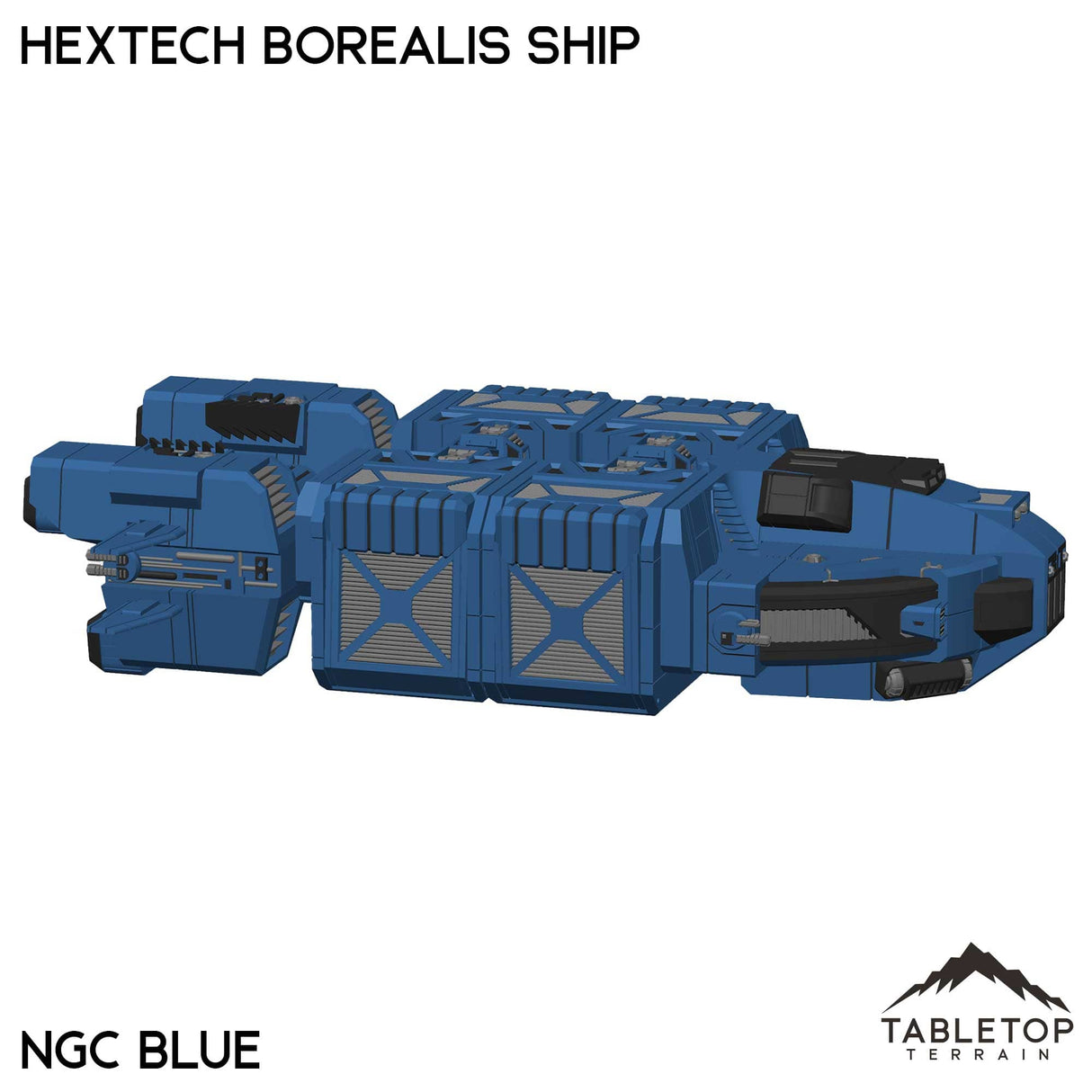 Tabletop Terrain Vehicle HEXTECH Borealis Ship- 6mm