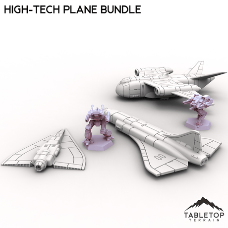 Tabletop Terrain Vehicle High-Tech Plane Bundle