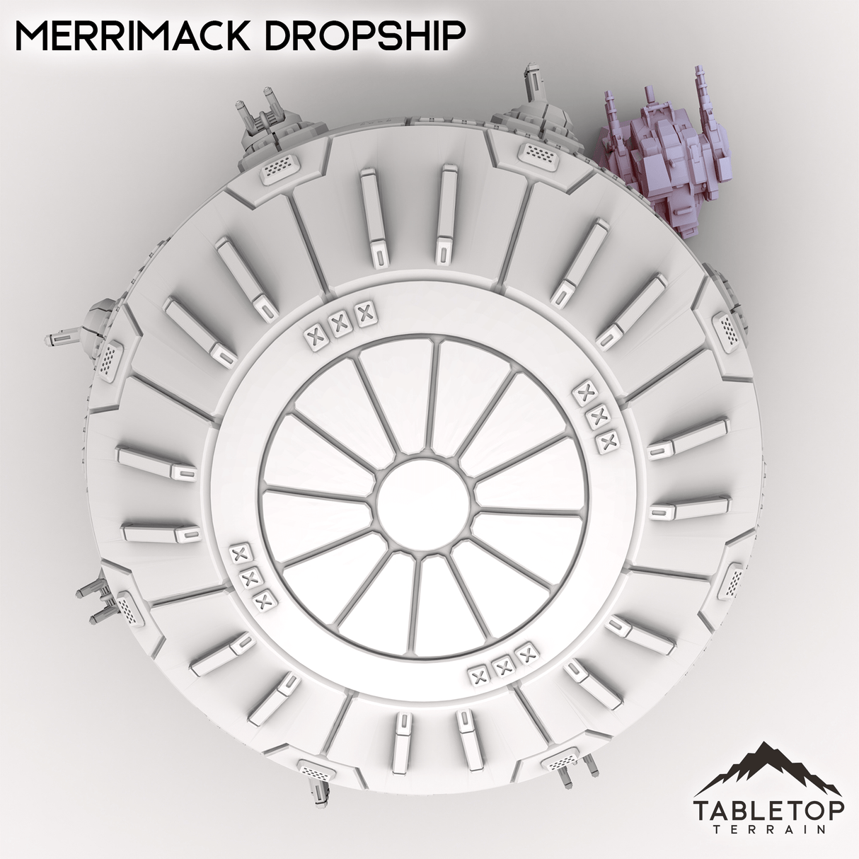 Tabletop Terrain Vehicle Merrimack Dropship