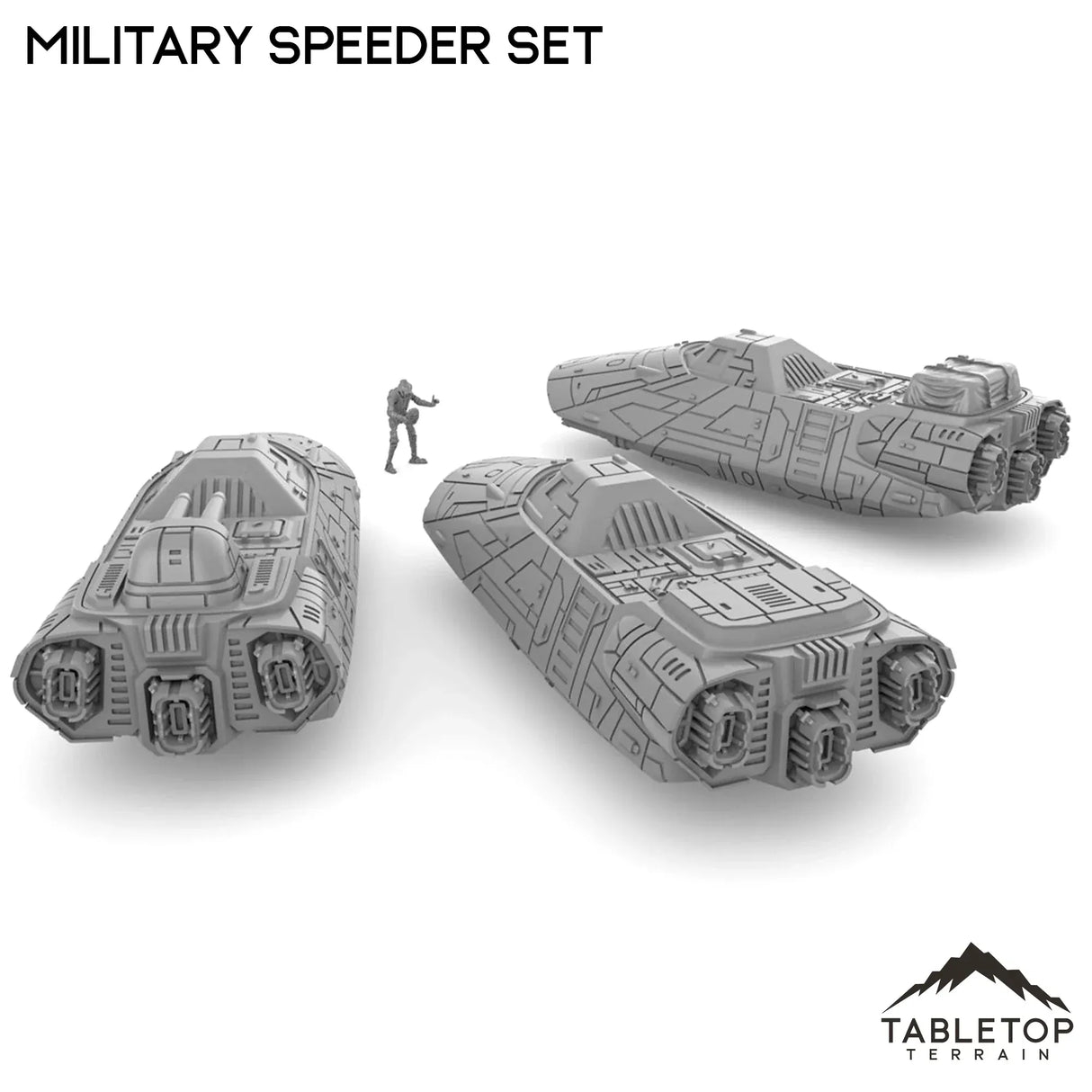 Tabletop Terrain Vehicle Military Speeder Set
