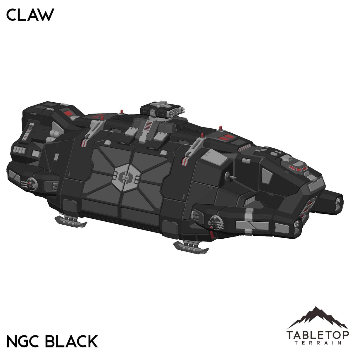 Tabletop Terrain Vehicle NextGen Color- Black Claw Dropship