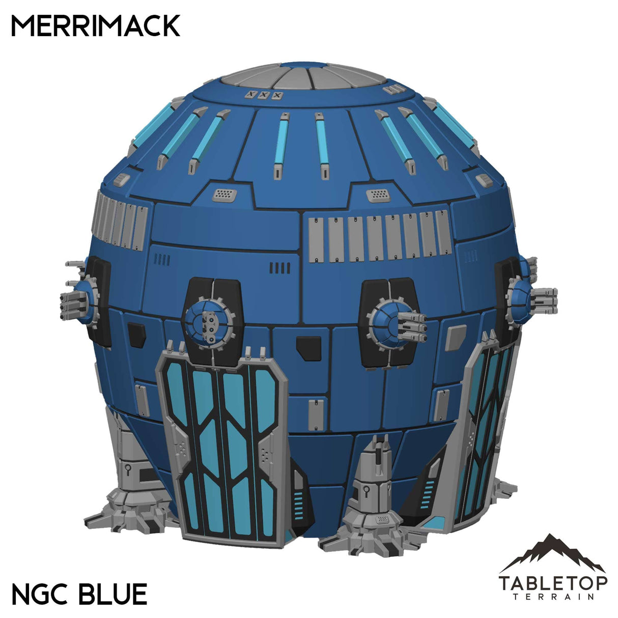 Tabletop Terrain Vehicle NextGen Color- Blue Merrimack Dropship