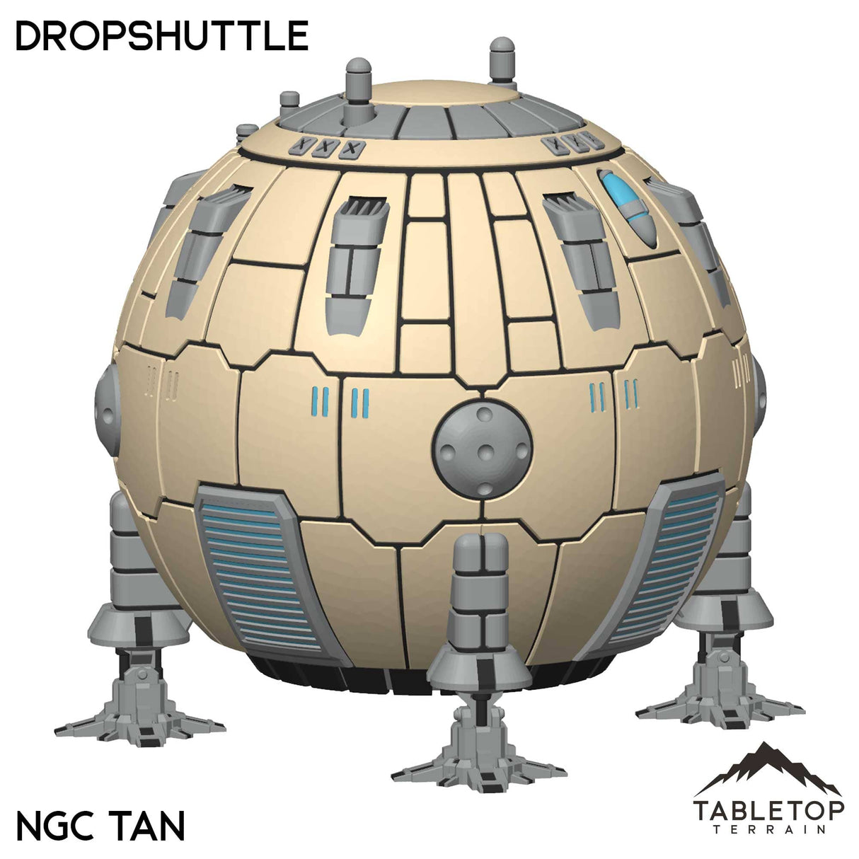 Tabletop Terrain Vehicle NextGen Color- Tan Dropshuttle