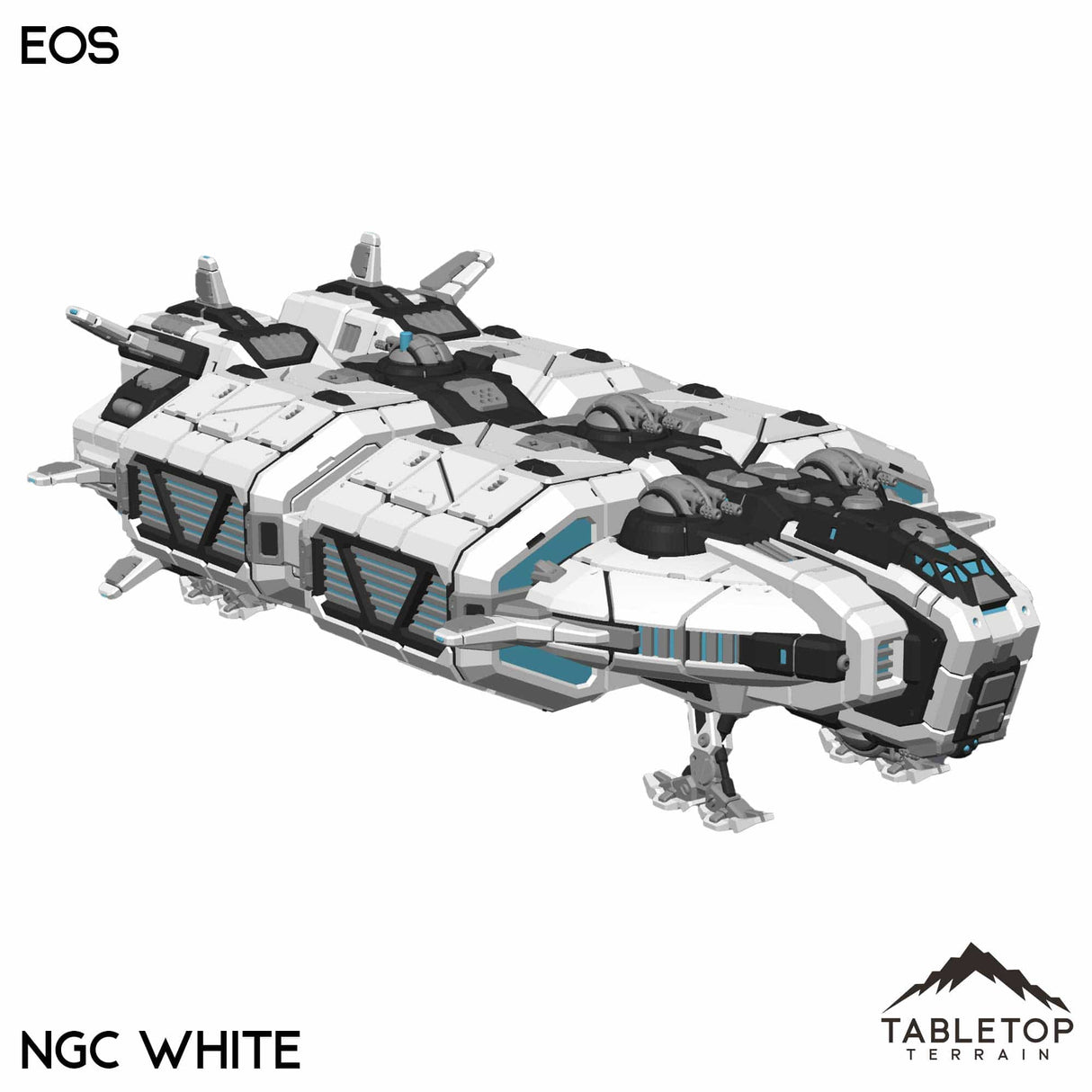 Tabletop Terrain Vehicle NextGen Color- White Eos Dropship