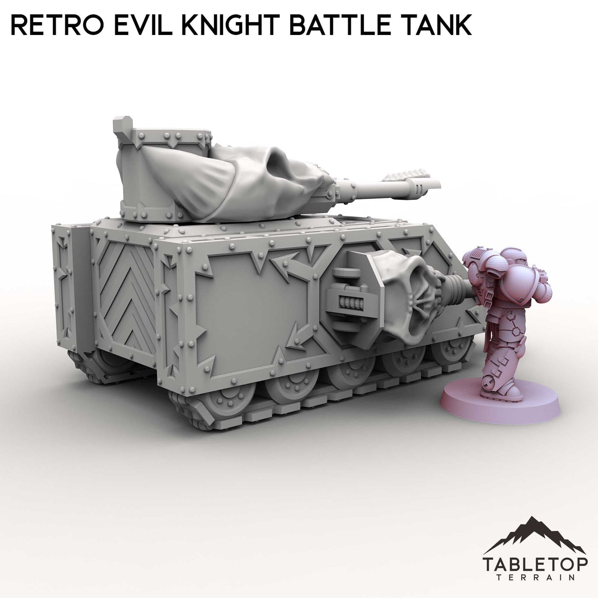 Tabletop Terrain Vehicle Retro Evil Knight Battle Tank