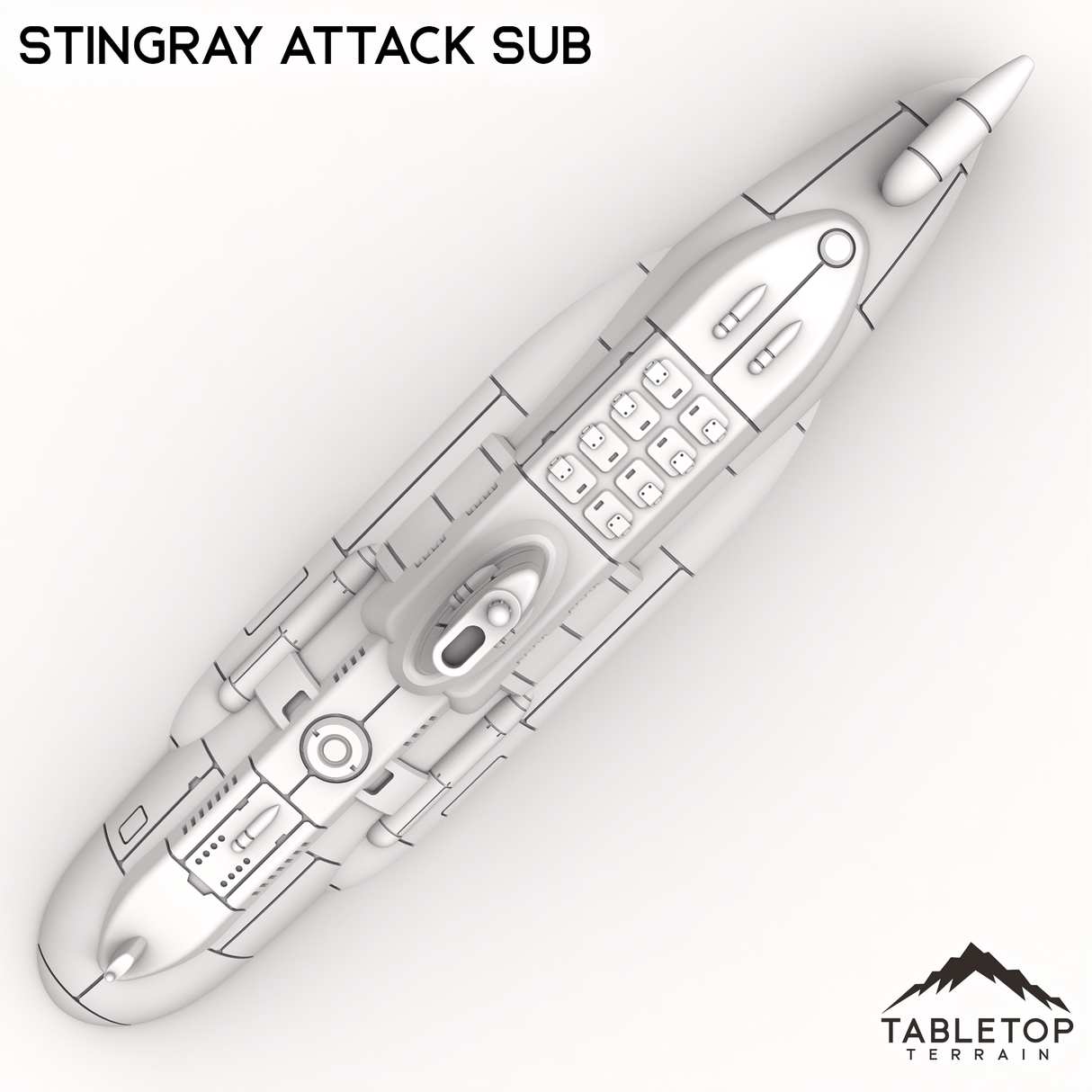Tabletop Terrain Vehicle Stingray Attack Sub