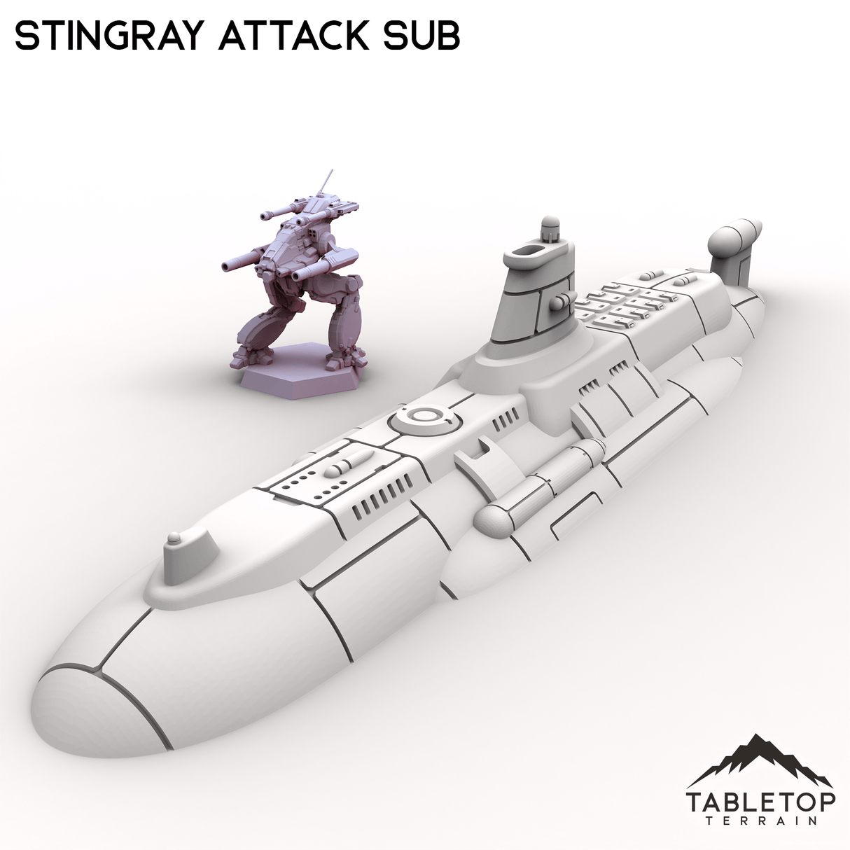 Tabletop Terrain Vehicle Stingray Attack Sub