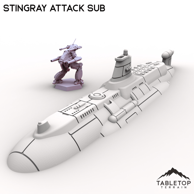 Tabletop Terrain Vehicle Stingray Attack Sub