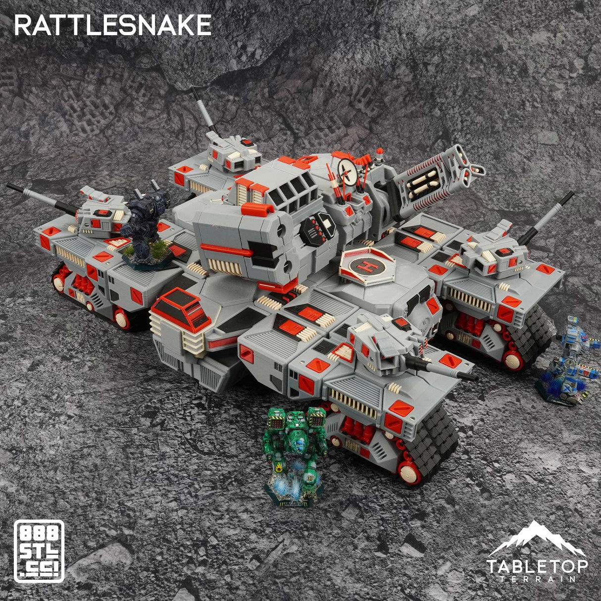 Tabletop Terrain Vehicle The Rattlesnake