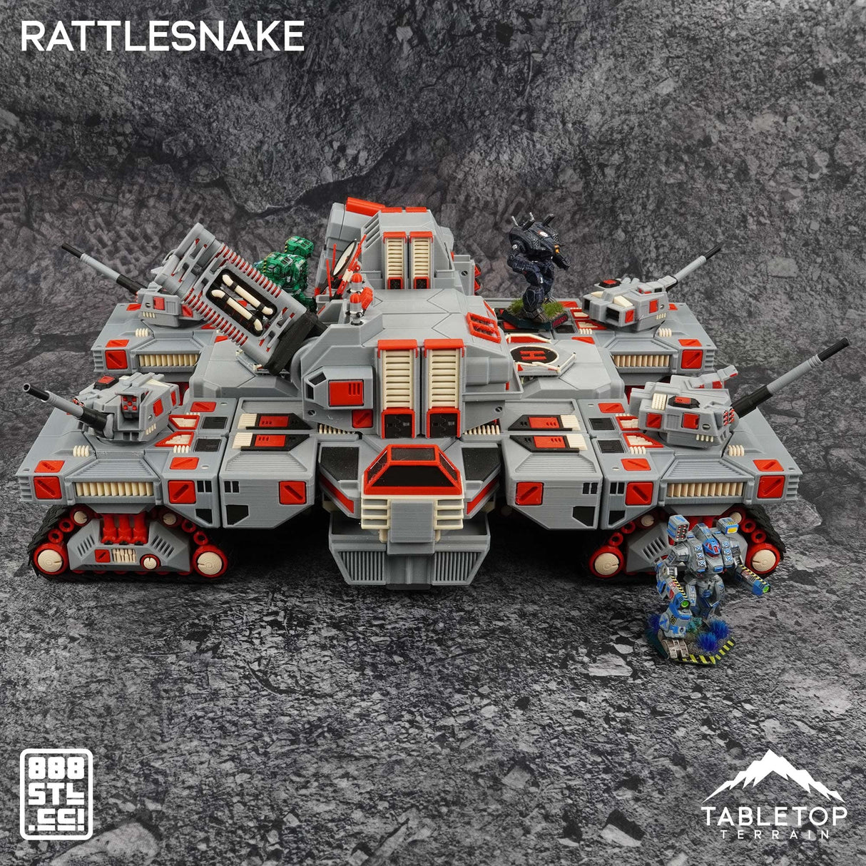Tabletop Terrain Vehicle The Rattlesnake