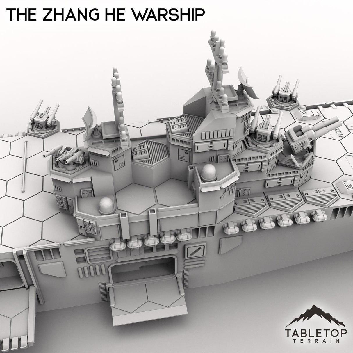 Tabletop Terrain Vehicle The Zhang He Warship