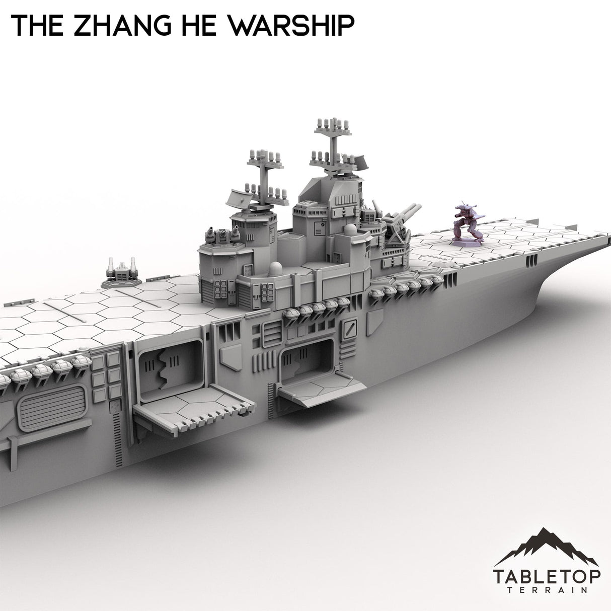 Tabletop Terrain Vehicle The Zhang He Warship