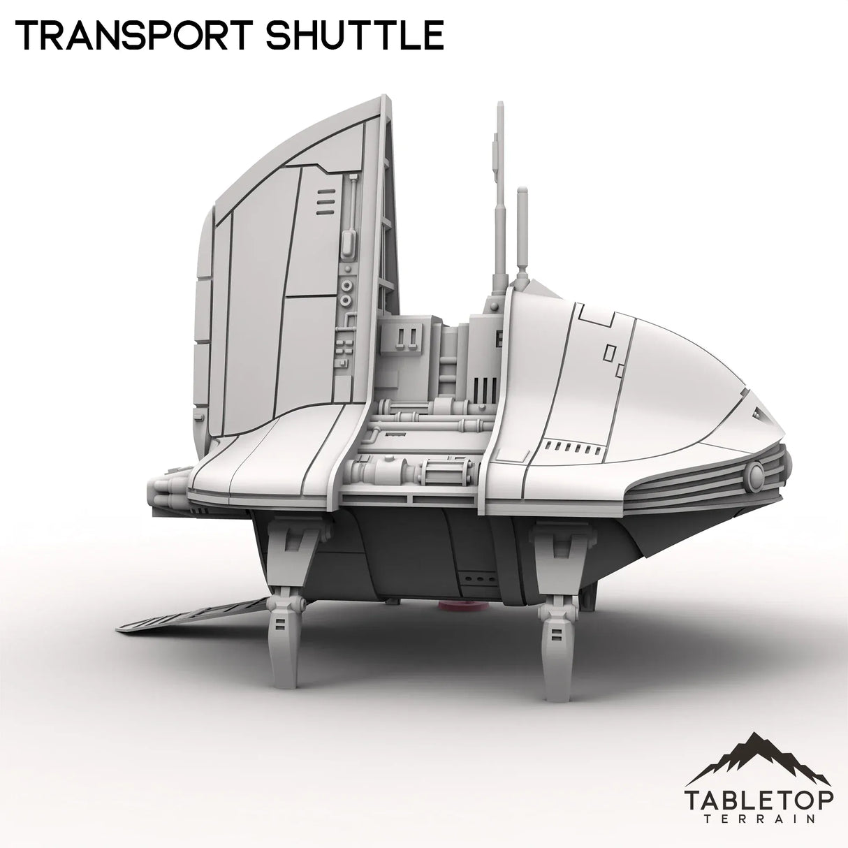 Tabletop Terrain Vehicle Transport Shuttle - To'ka Station