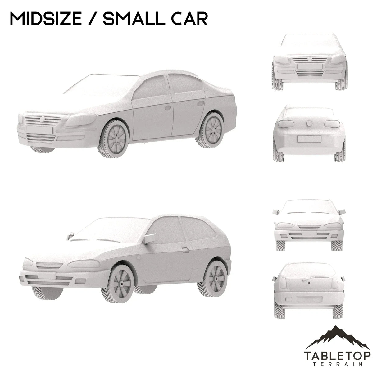 Tabletop Terrain Vehicle Urban Vehicle Collection - Marvel Crisis Protocol Vehicle Set