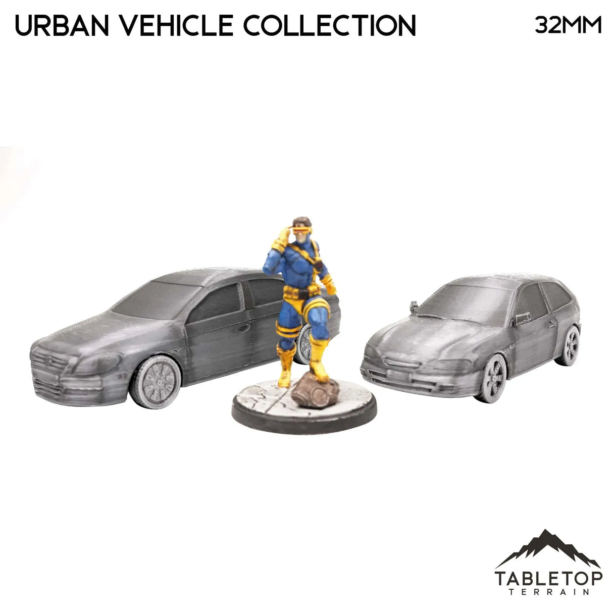 Tabletop Terrain Vehicle Urban Vehicle Collection - Marvel Crisis Protocol Vehicle Set