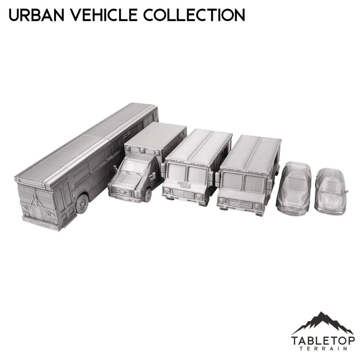 Tabletop Terrain Vehicle Urban Vehicle Collection - Marvel Crisis Protocol Vehicle Set