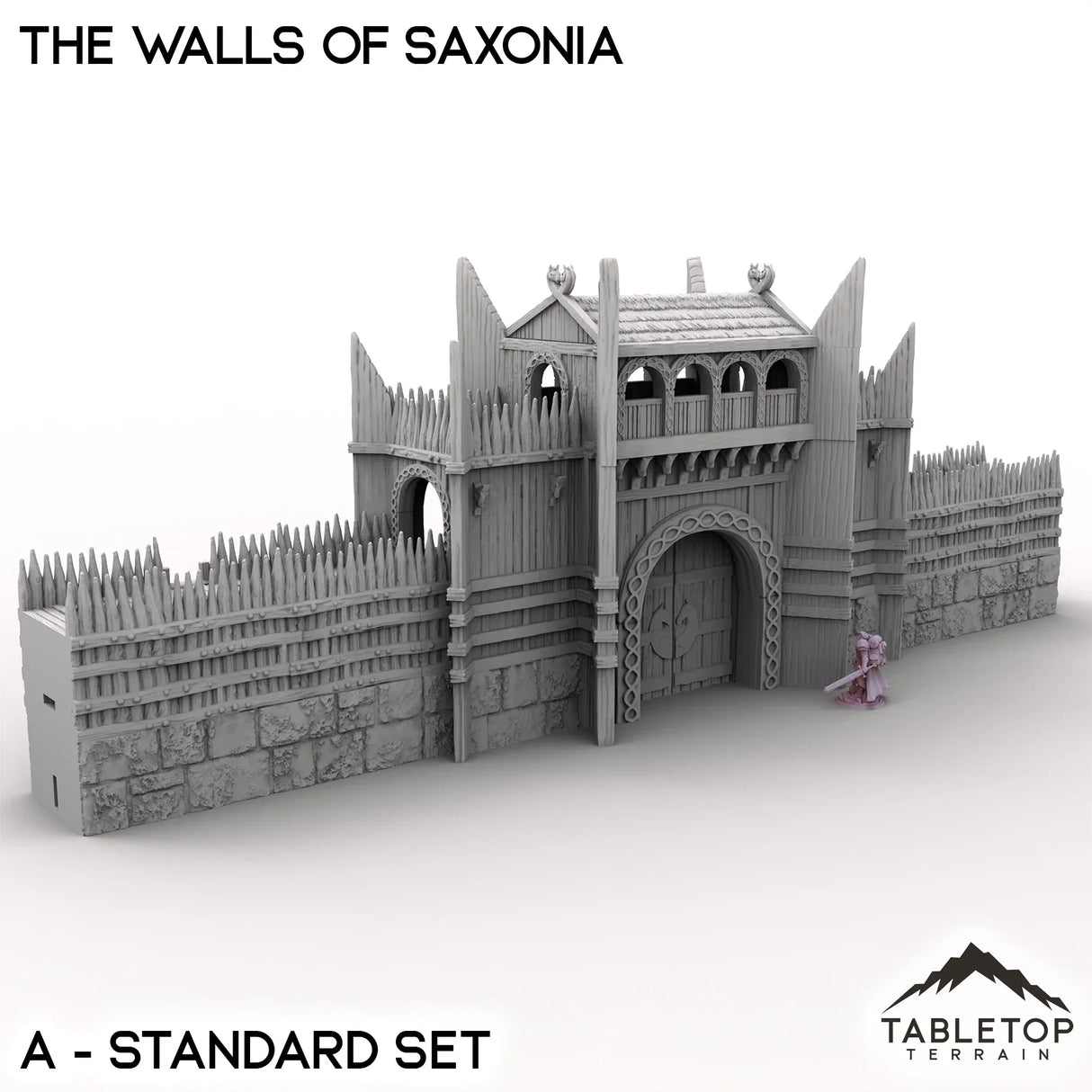 Tabletop Terrain Walls 32mm / A - Standard Set The Walls of Saxonia - Kingdom of Saxonia