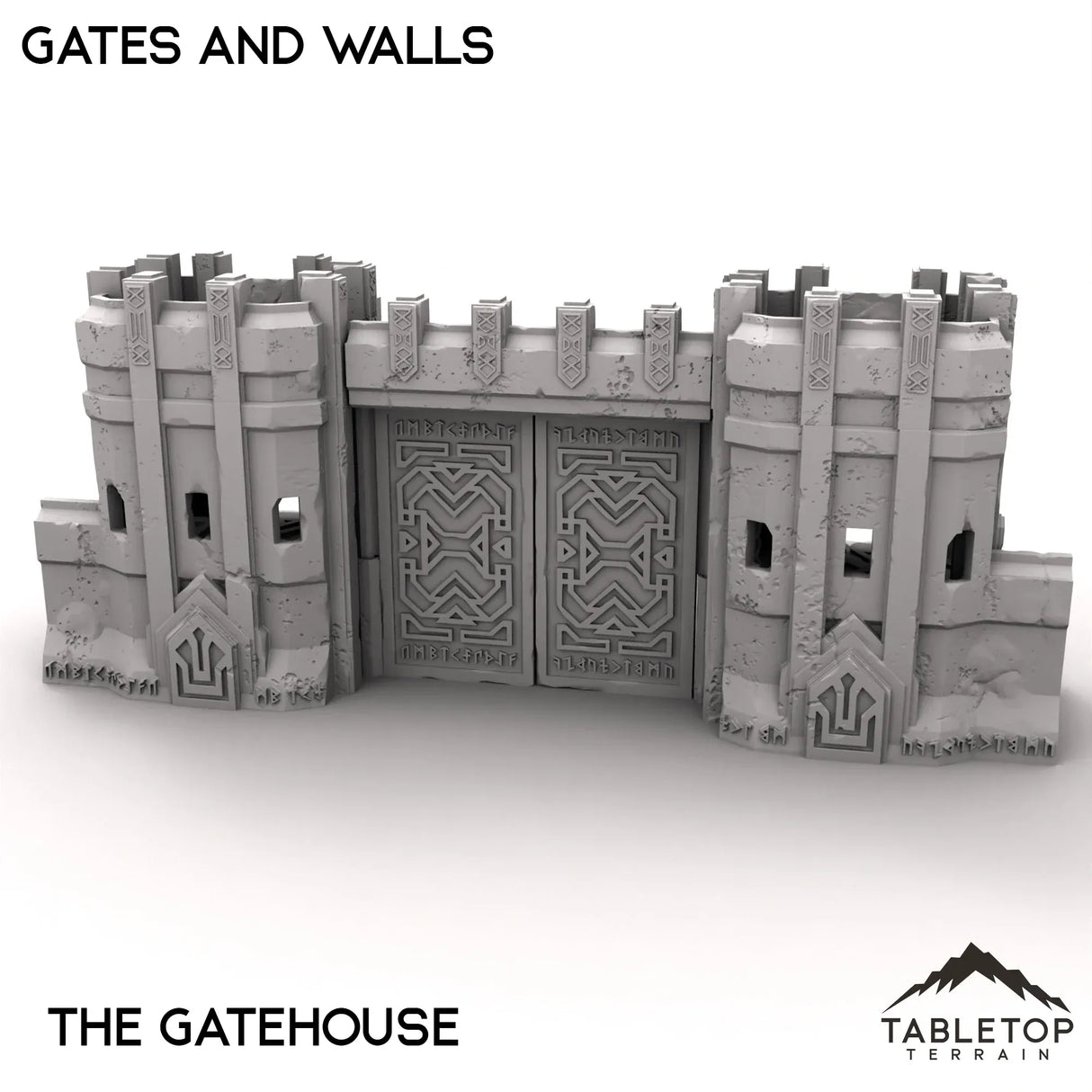 Tabletop Terrain Walls 32mm / Gatehouse Gates and Walls - Kingdom of Durak Deep