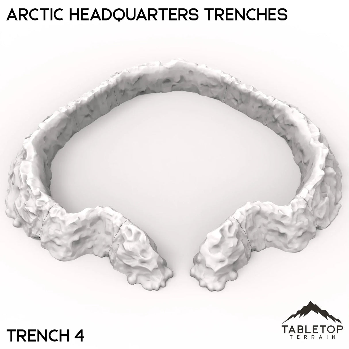Tabletop Terrain Walls 40mm / Trench 4 Arctic Headquarters Trenches