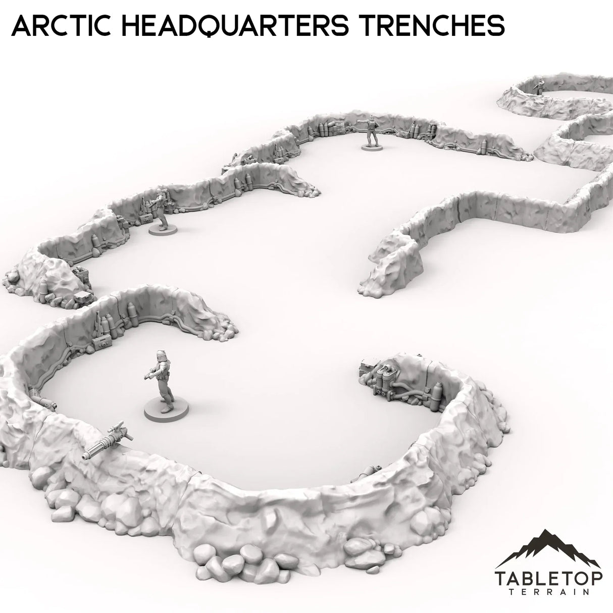 Tabletop Terrain Walls Arctic Headquarters Trenches