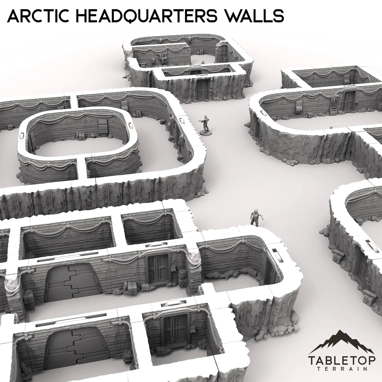 Tabletop Terrain Walls Arctic Headquarters Walls