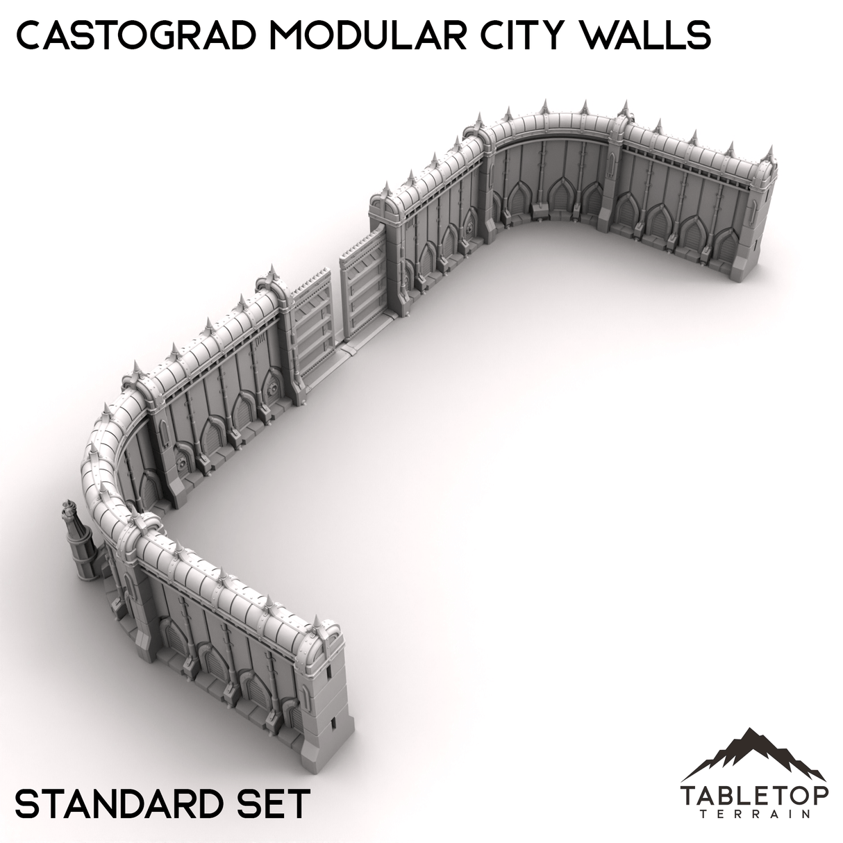 Tabletop Terrain Walls Castograd Modular City Walls