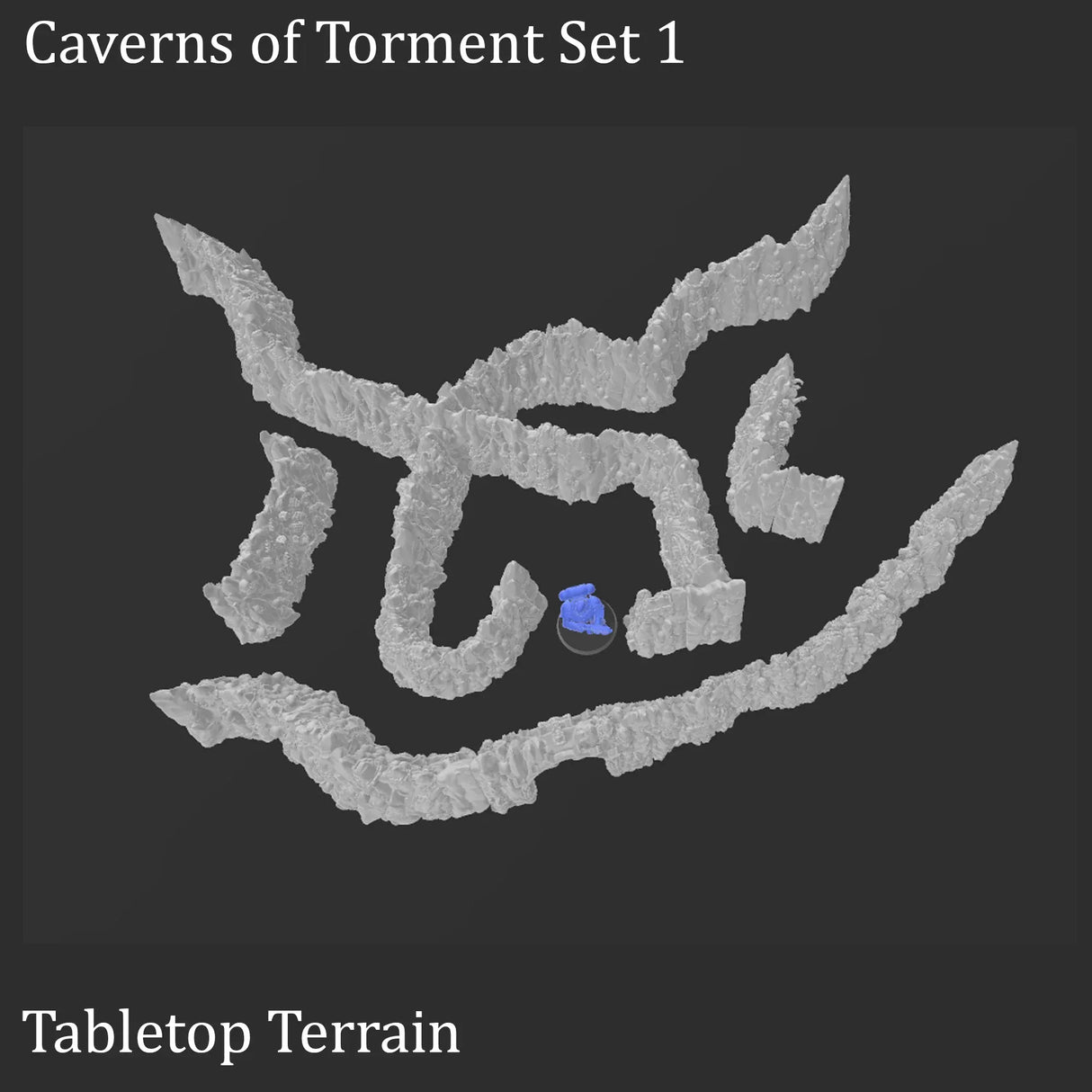 Tabletop Terrain Walls Caverns of Torment - Fantasy Scatter Terrain
