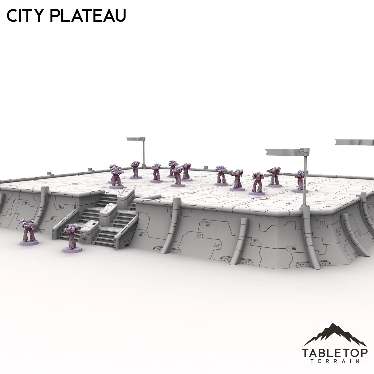 Tabletop Terrain Walls City Plateau