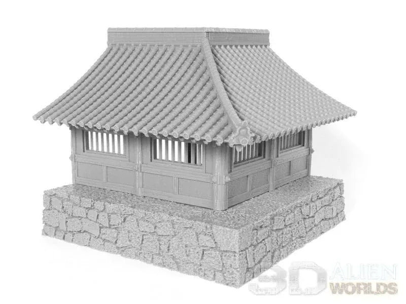 Tabletop Terrain Walls Corner Wall Samurai Temple Wall Set
