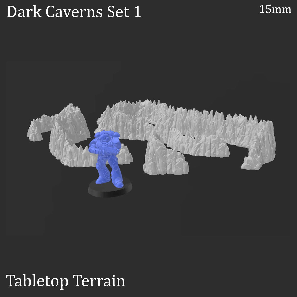 Tabletop Terrain Walls Dark Caverns - Fantasy Scatter Terrain