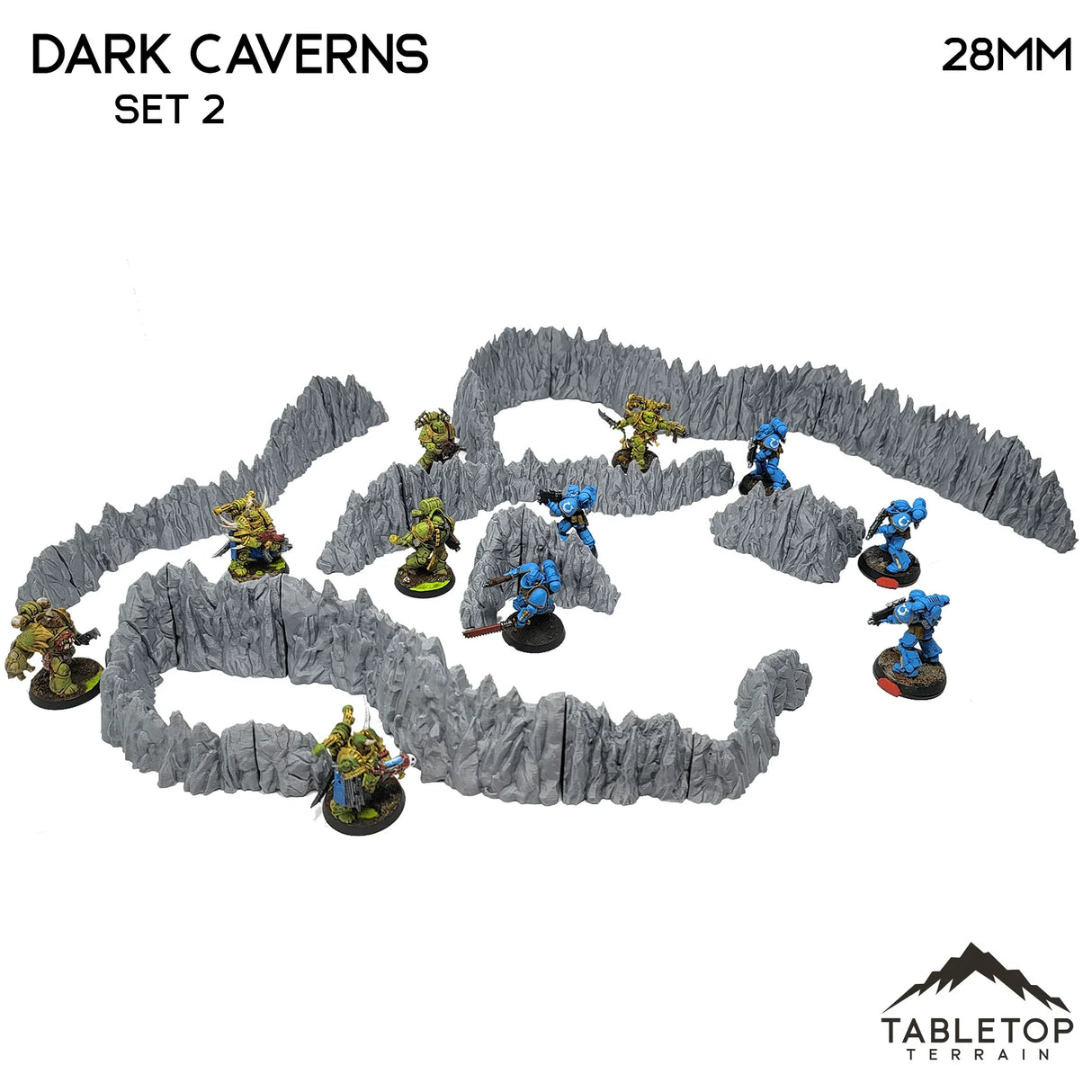 Tabletop Terrain Walls Dark Caverns - Fantasy Scatter Terrain
