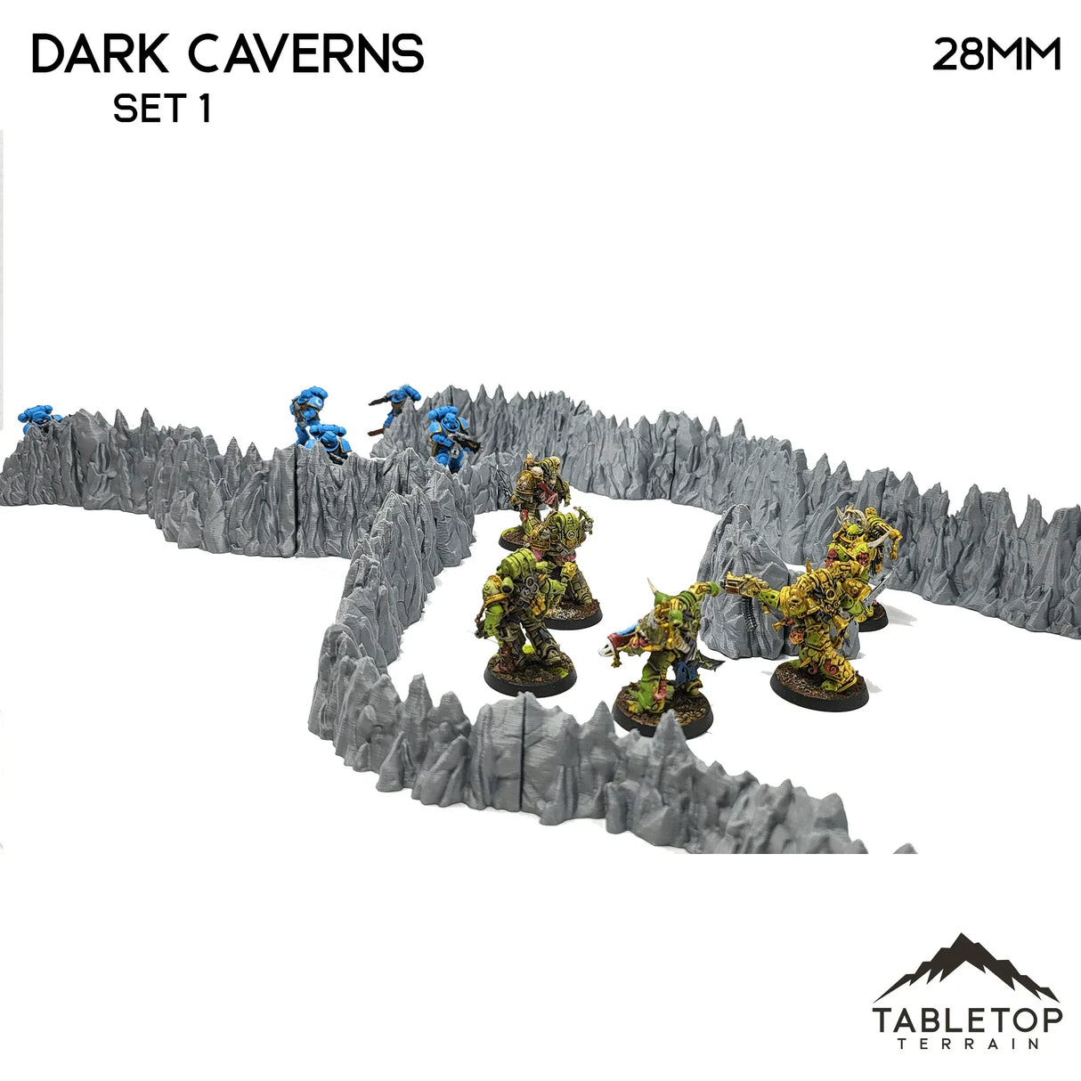 Tabletop Terrain Walls Dark Caverns - Fantasy Scatter Terrain