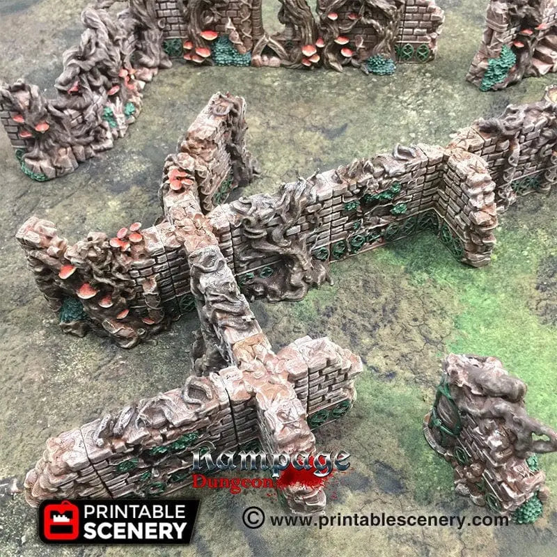Tabletop Terrain Walls Elven Grove - Fantasy Terrain